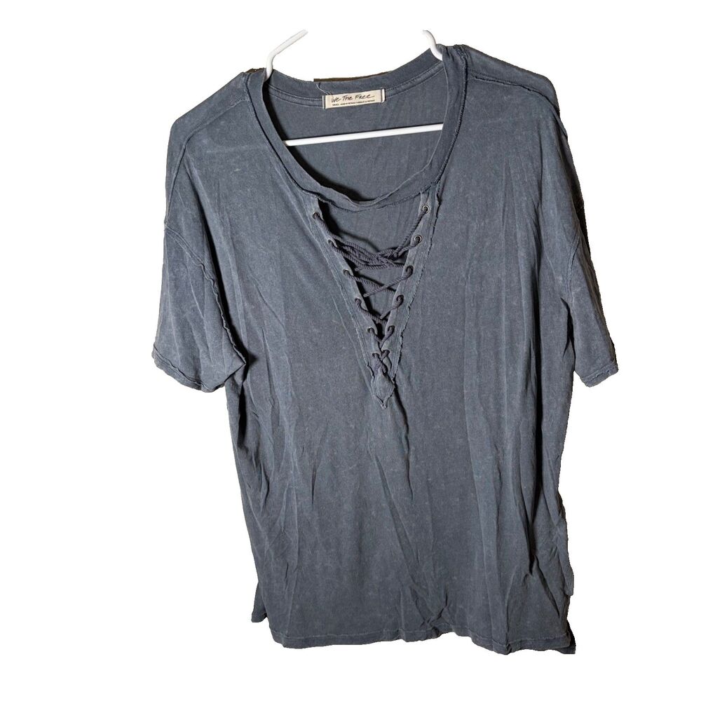 We The Free T-Shirt V-Neck Cage Short Sleeve V-Neck Short Sleeve Casual Top